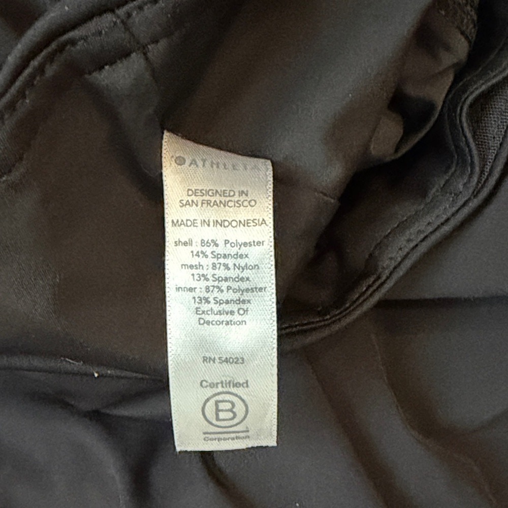 Athleta Black Running Free Short 3.5” - Picture 3 of 5